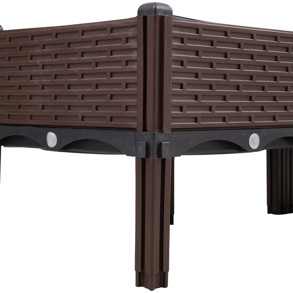 Living and Home Plastic Raised Garden Bed Planter Box 80 x 40 x 33cm Image 5