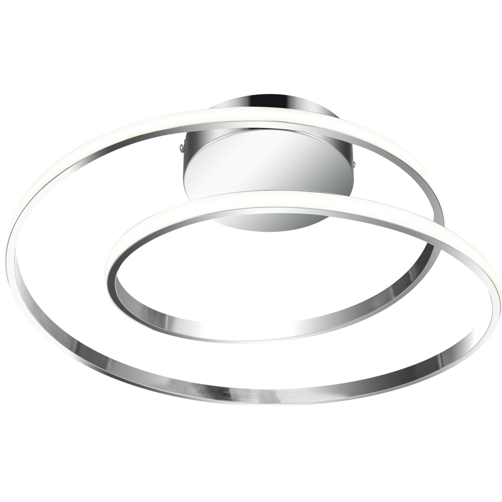 Cosylyte Alston 2 Ring Chrome Flush LED Ceiling Light Image 3