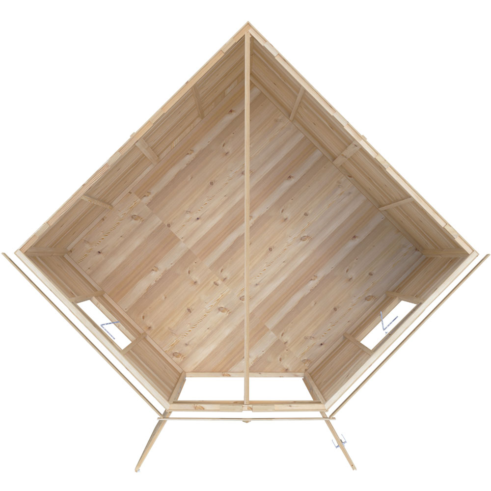 Shire Windsor 10 x 10ft Double Door Shiplap Pent Summerhouse Image 3