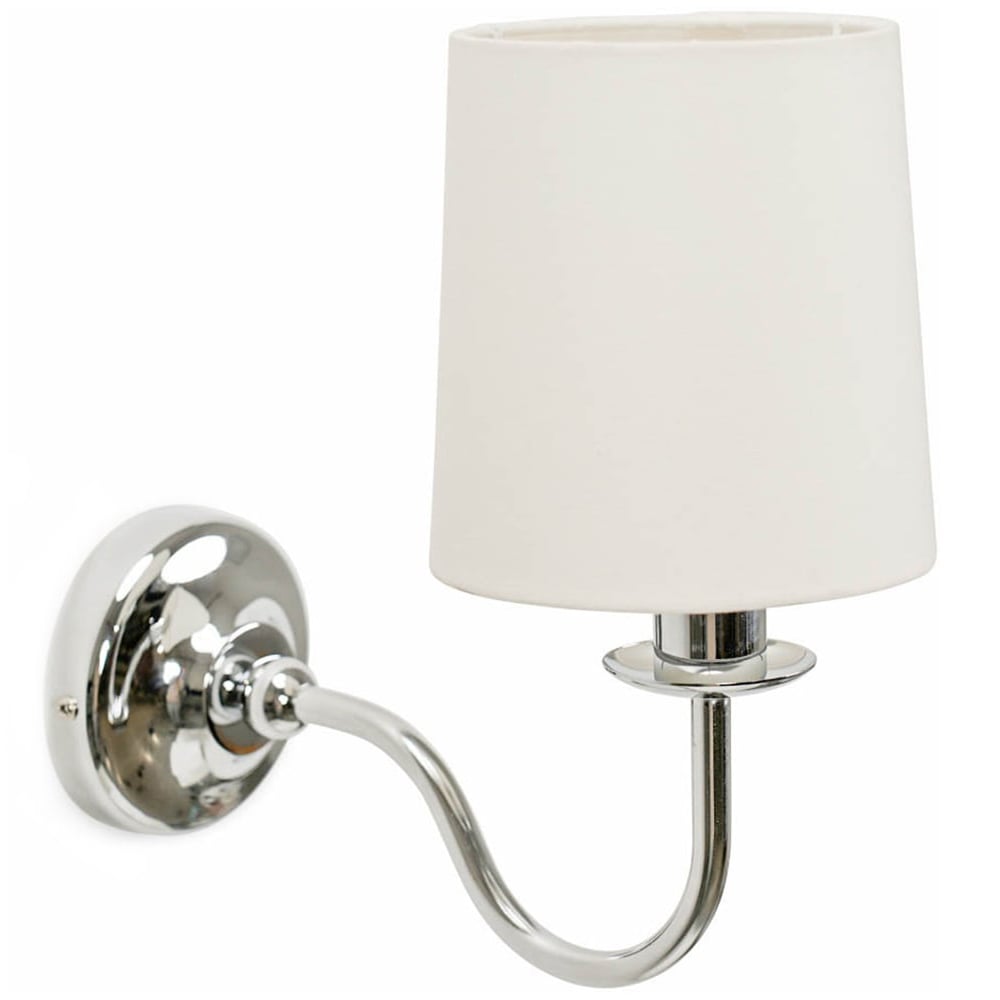 ValueLights Memphis Silver Chrome LED Wall Light Image 1
