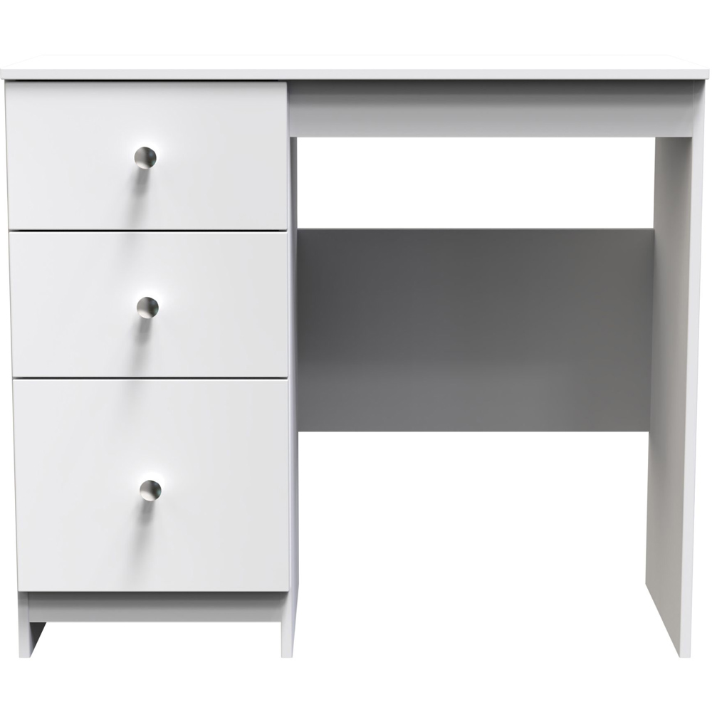 Crowndale Yarmouth 3 Drawer White Vanity Ready Assembled Image 2