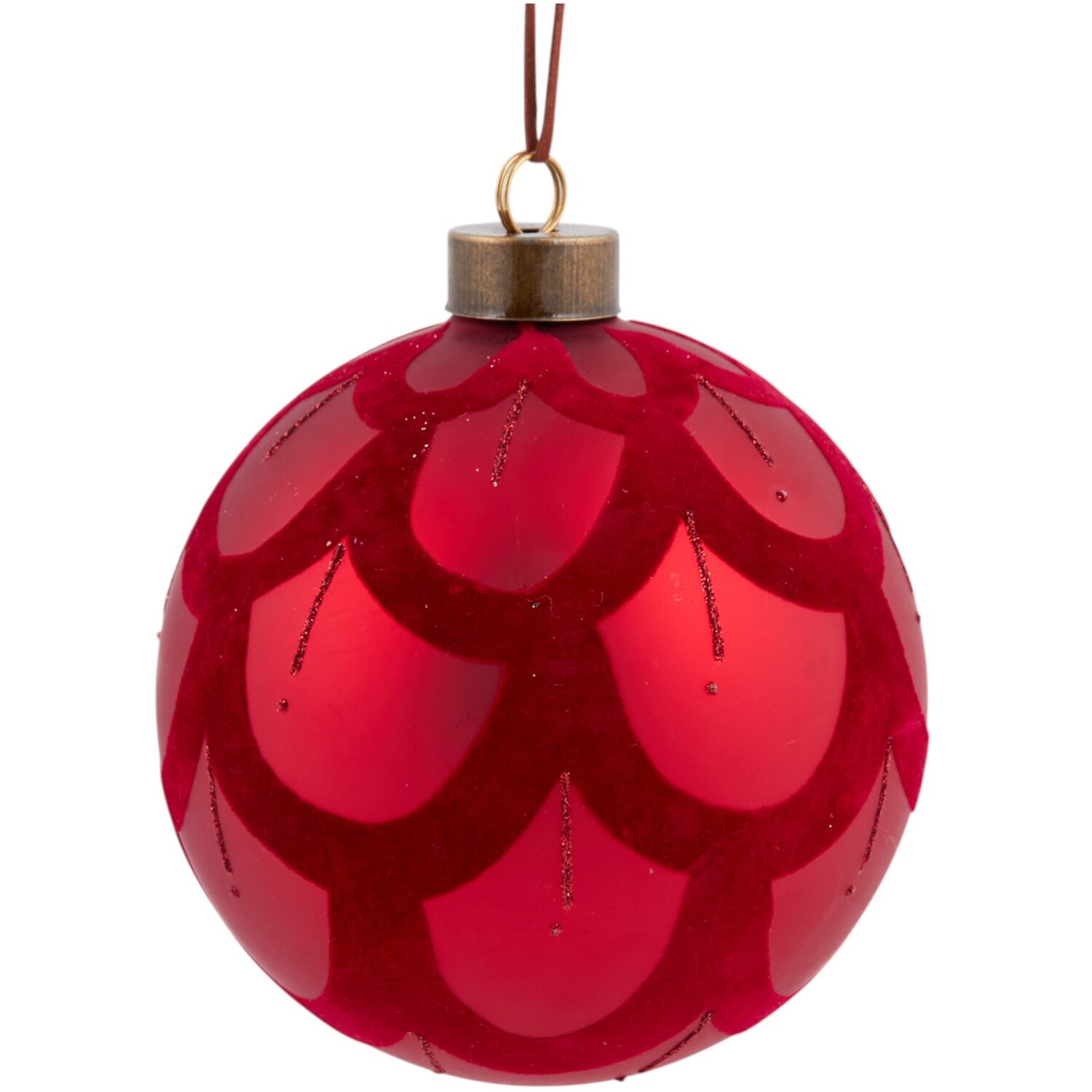 Flocked Pattern Bauble Image 2