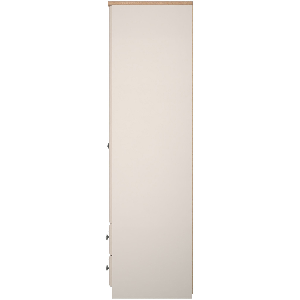 Crowndale Norfolk 2 Door 2 Drawer Kashmir Ash and Bardolino Oak Wardrobe Ready Assembled Image 5