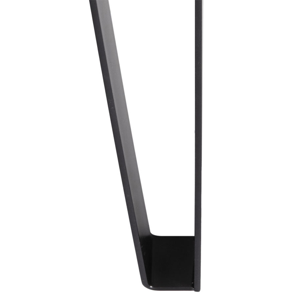 Living and Home 4 Pack Black Metal Trapezoid Furniture Legs 40cm Image 7