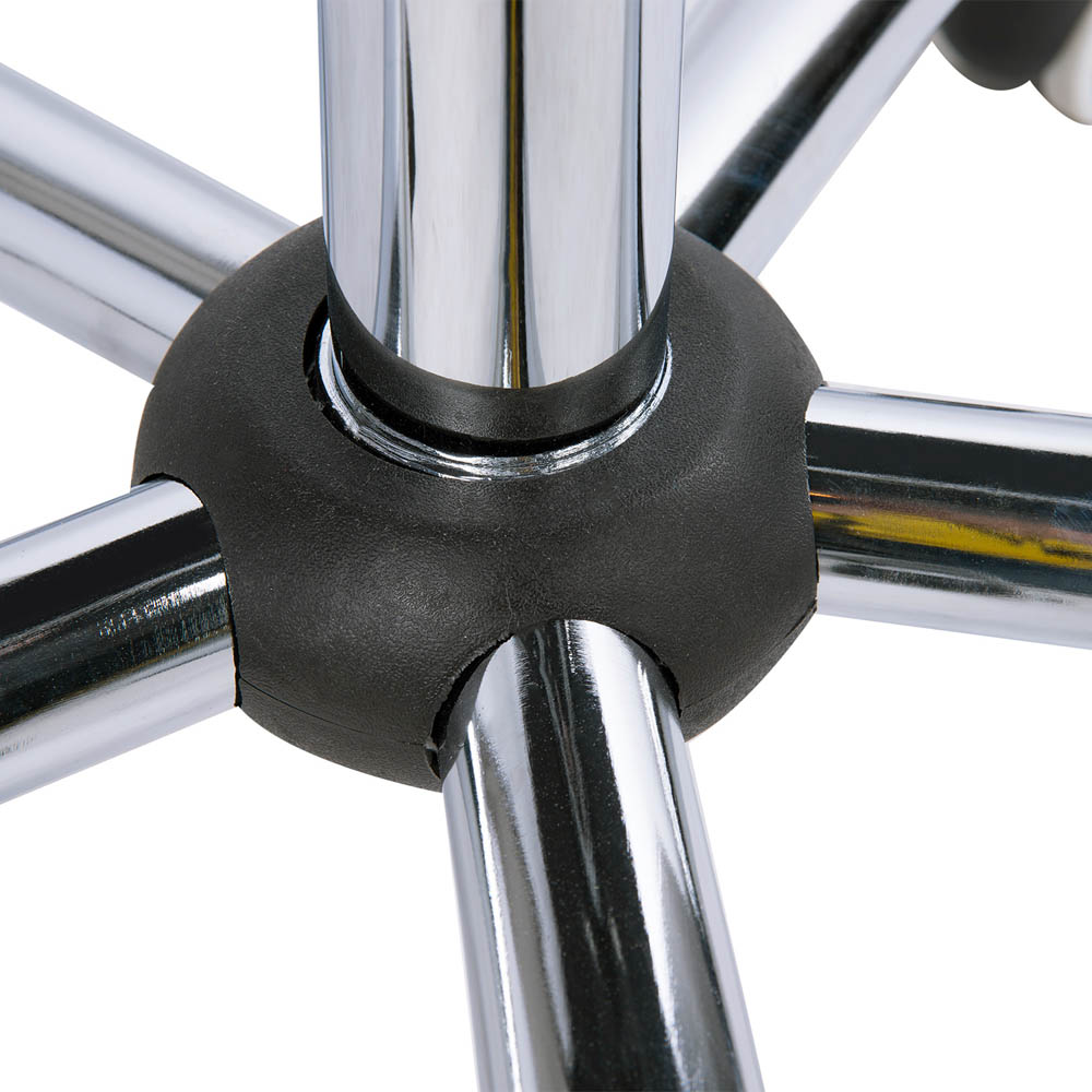 Portland White PU Leather Swivel Office Chair Image 7