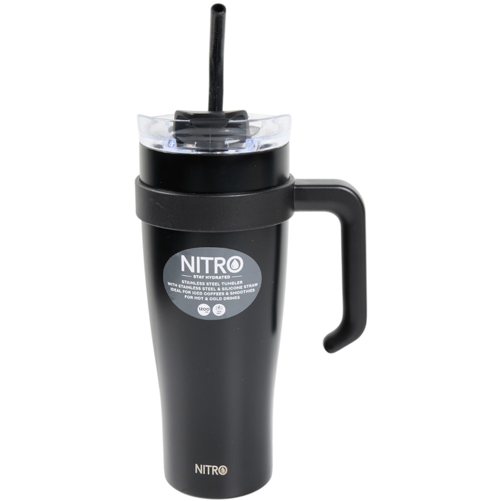 Nitro Premium Stainless Steel Jumbo Sized TumblerBlack Image 2