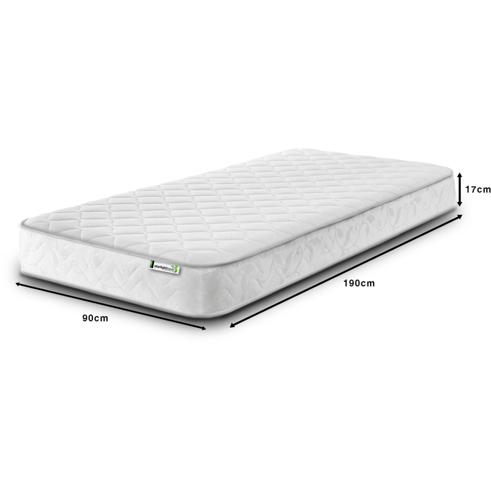 Starlight Beds Wellington Single Memory Foam and Open Coil Spring Mattress Image 6