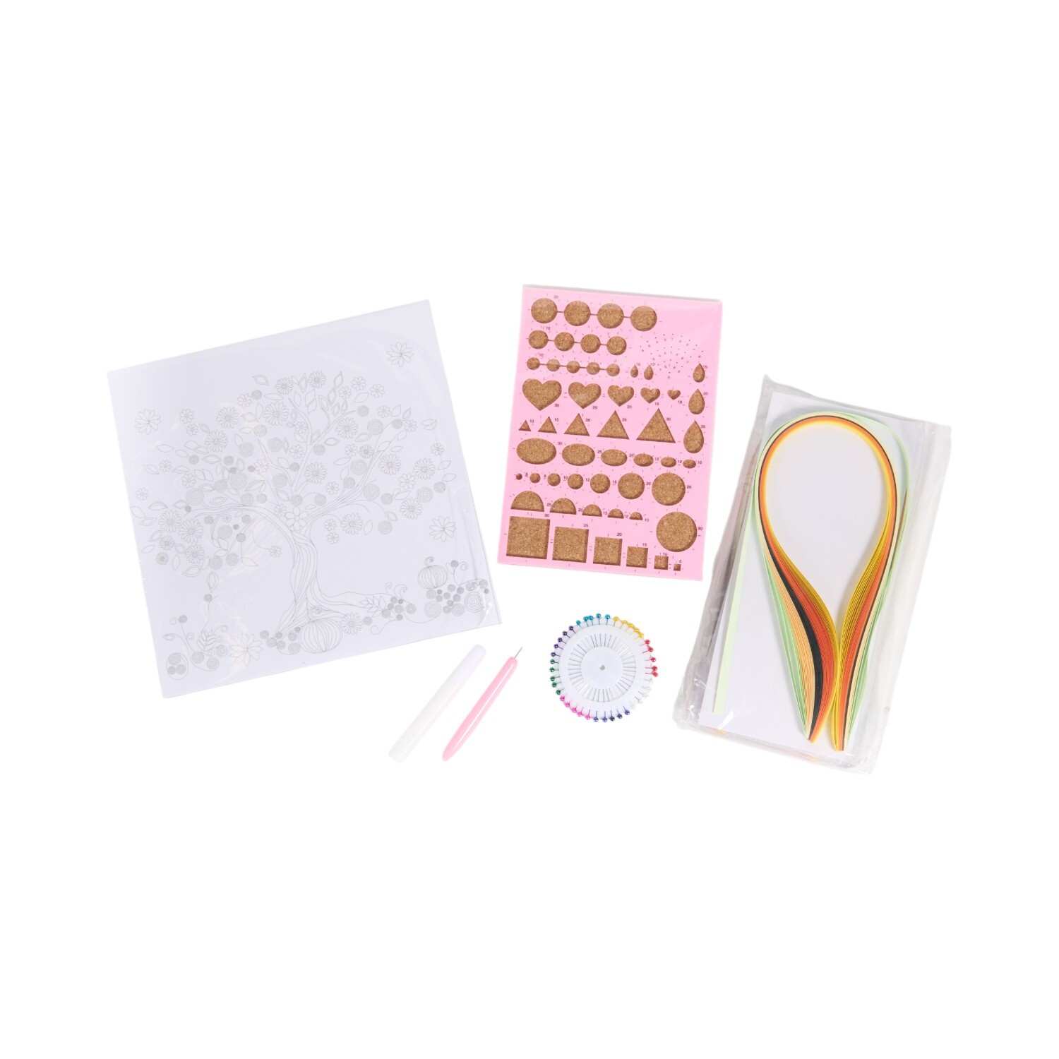 Paper Quilling Autumn Tree Canvas Kit Image 4