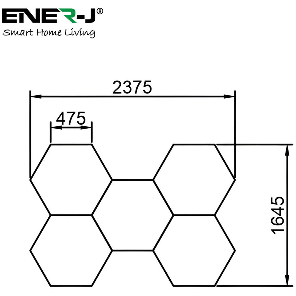 ENER-J CCT 5 Hexagon Car Showroom Light 160W Image 9