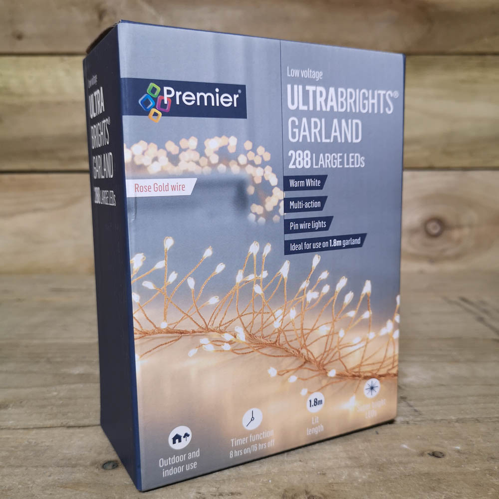 Samuel Alexander 288 Warm White LED Premier Outdoor Gold Wire Light 1.8m Image 4