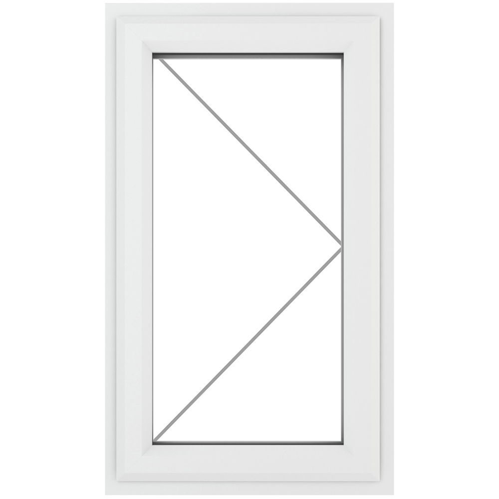 Crystal uPVC Double Glazed Window Right Hand Side Hung White Clear Glass 610x1115mm Image 2