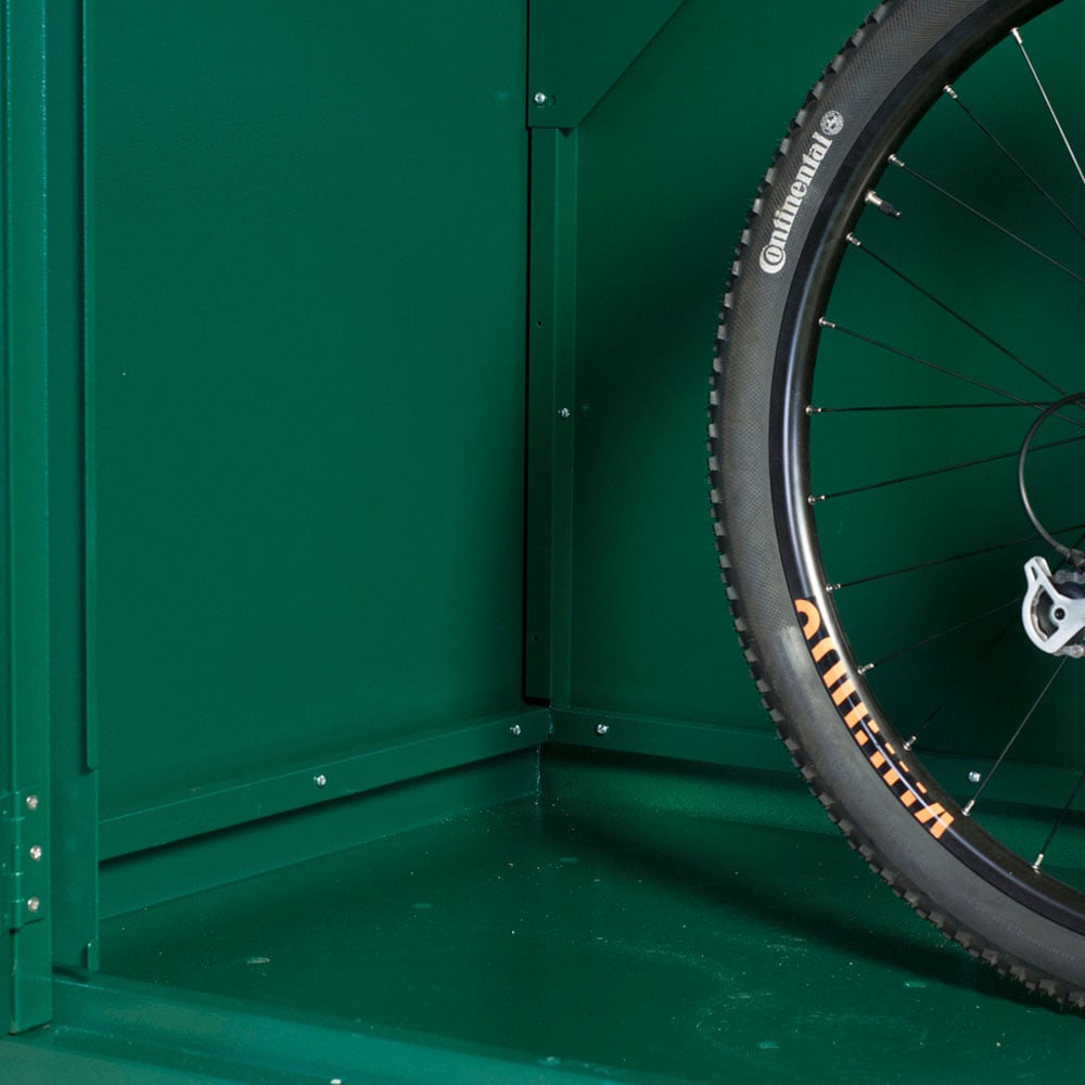 Asgard Access Plus 8 x 4ft Double Door Green Bike Storage Shed Image 5
