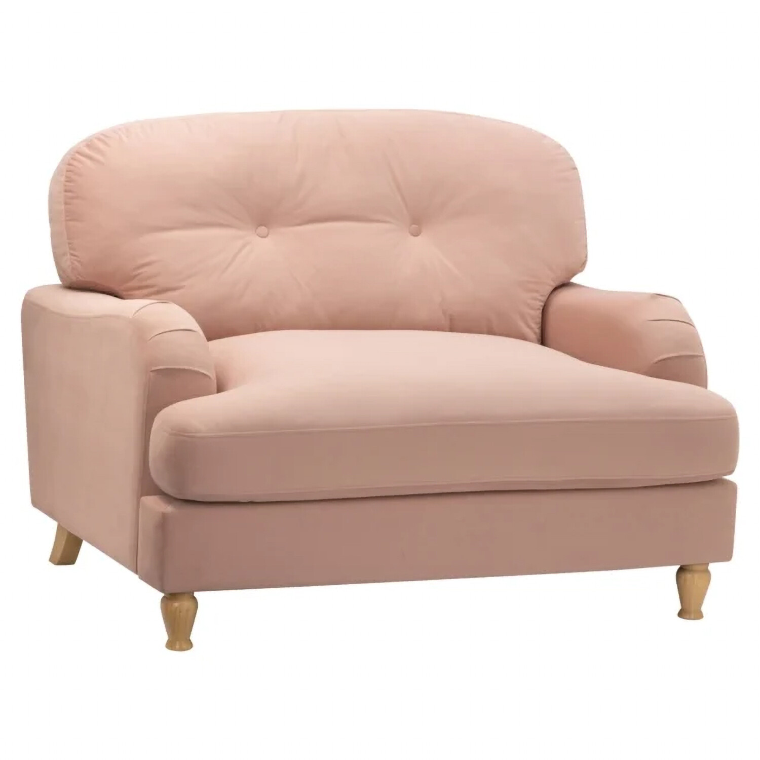 Dulcie Matte Velvet Snuggle Armchair - Confeti Pink Image 2