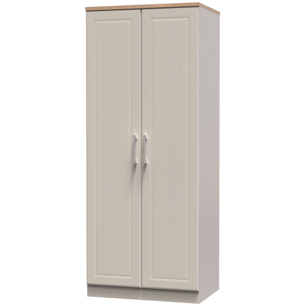 Crowndale Kent Ready Assembled 2 Door Kashmir Ash and Modern Oak Wardrobe Image 4