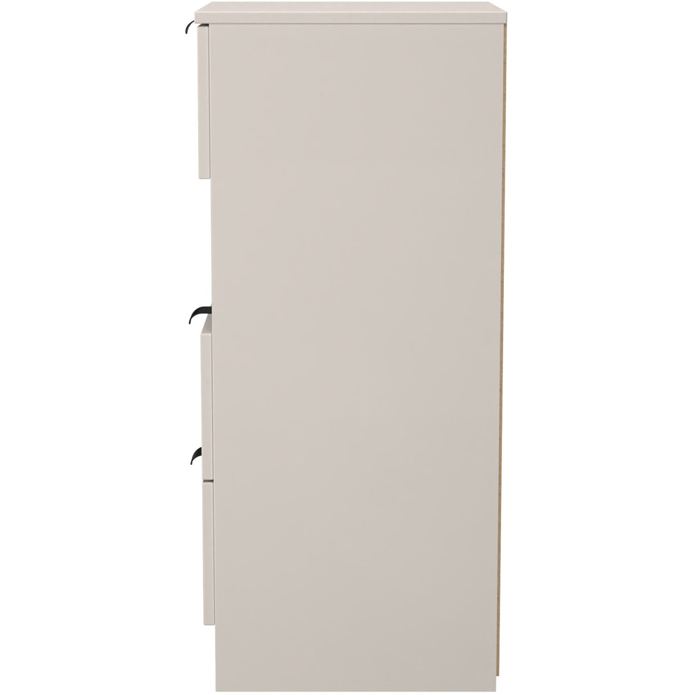 Crowndale Bora 3 Drawer Single Shelf Kashmir Matt Bedside Cabinet Image 3