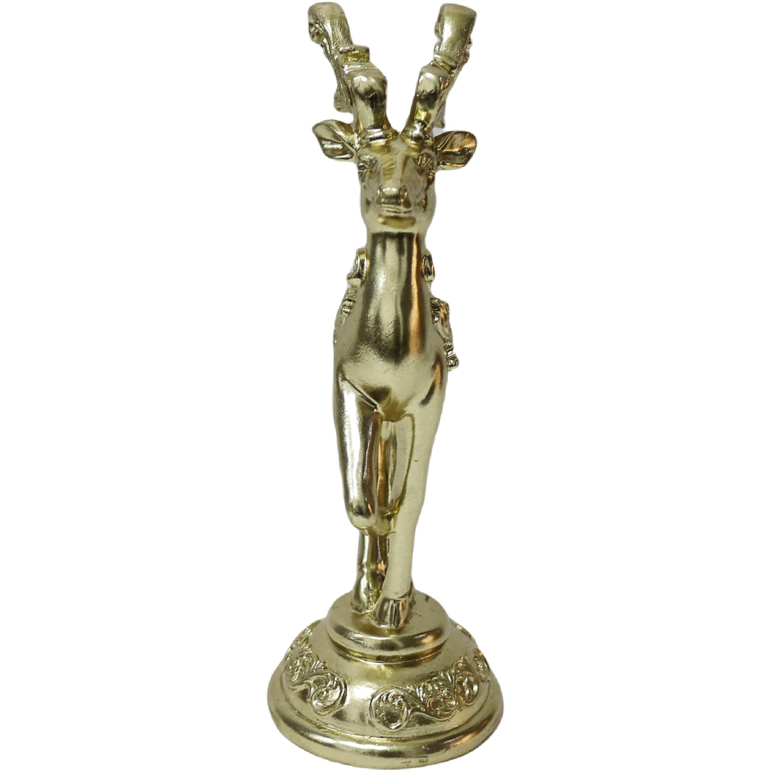 Elegant Gold Stag Ornament Image 3
