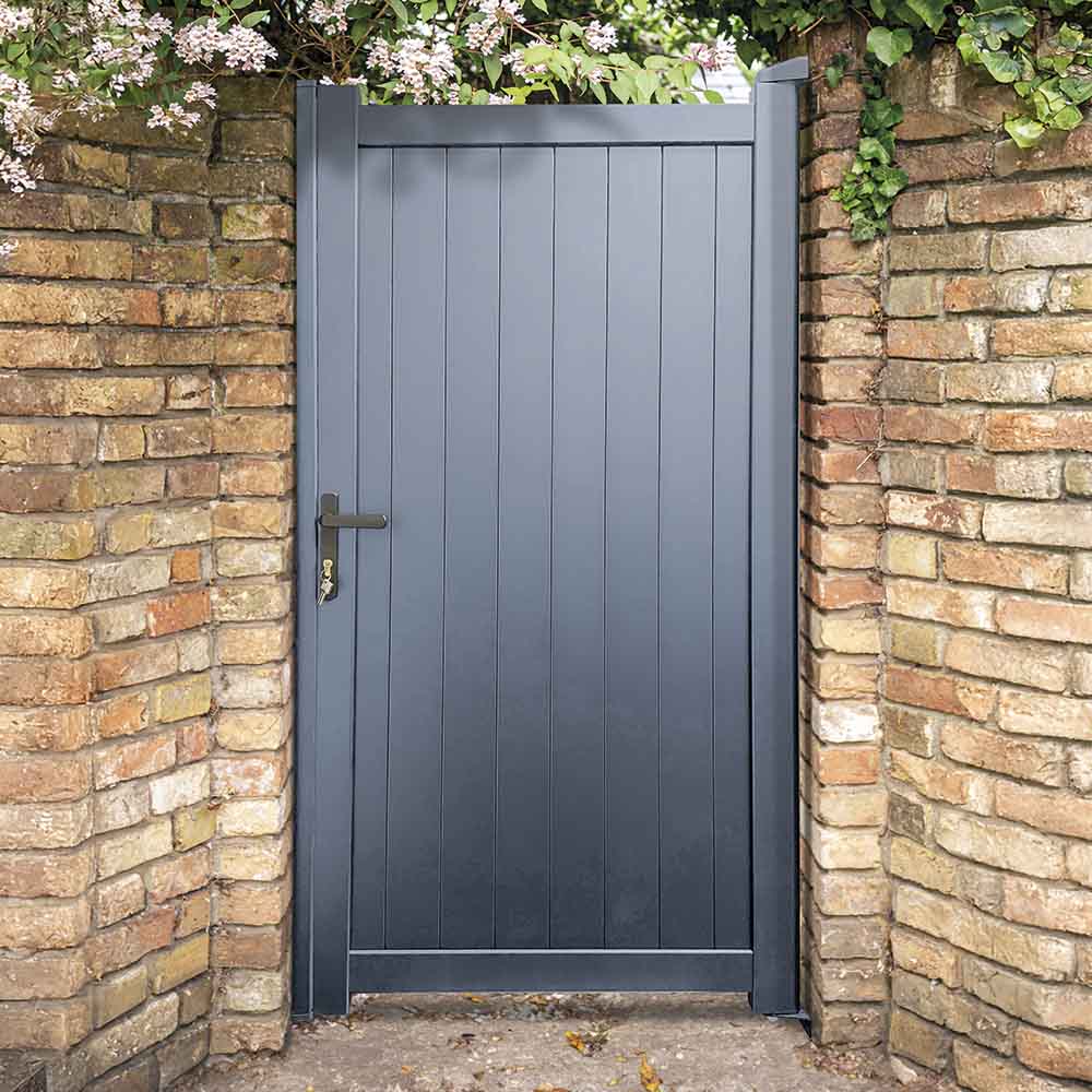Readymade Gates Anthracite Grey Aluminium Vertical Infill Pedestrian Gate 1800 x 900mm Image 2