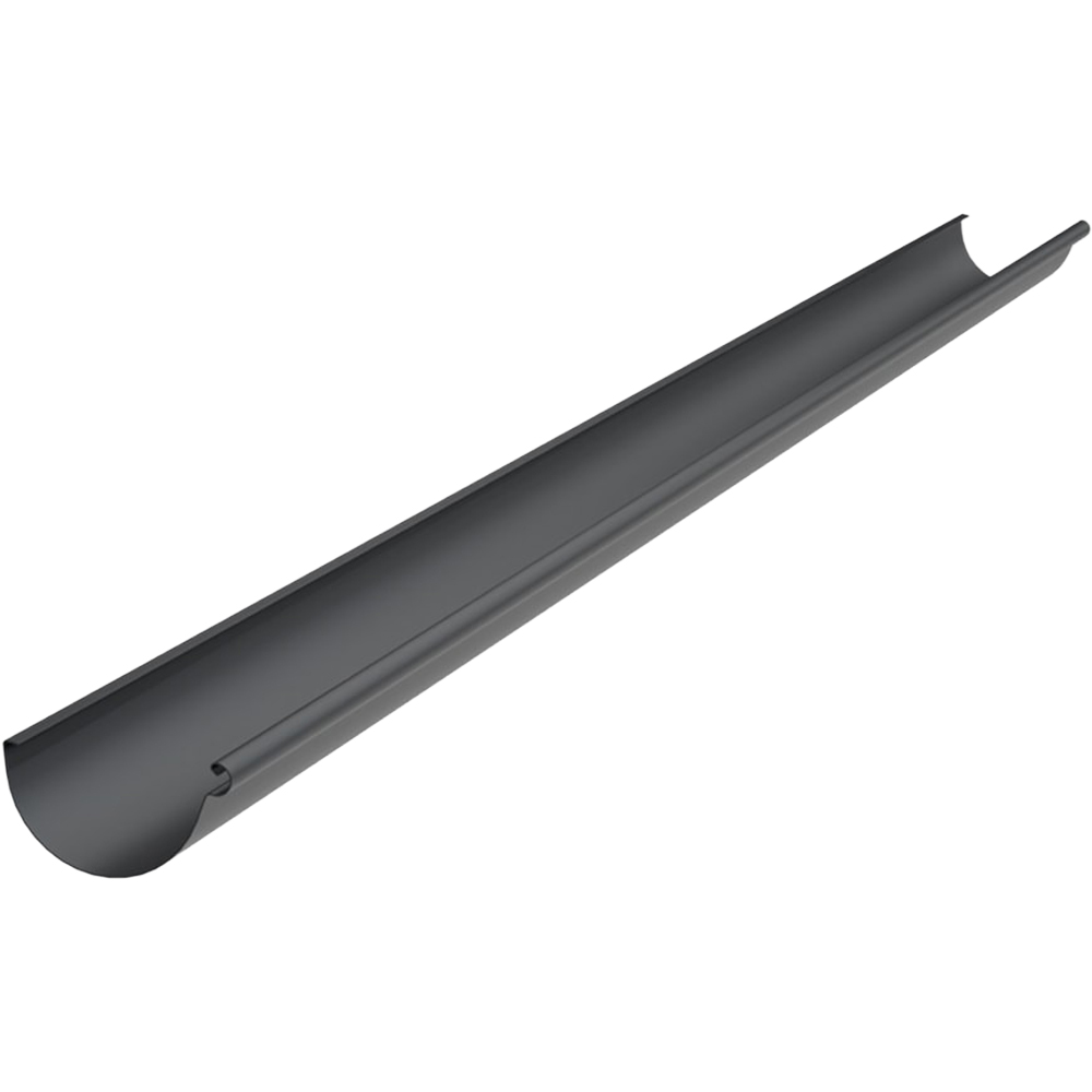 Galeco Steel Half Round Gutter Kit Black 135mm Image 2
