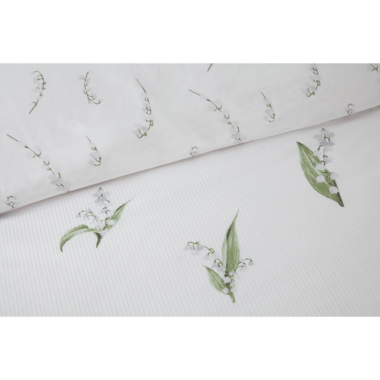 Margot Waffle Duvet Cover and Pillowcase Set - White / Double Image 3