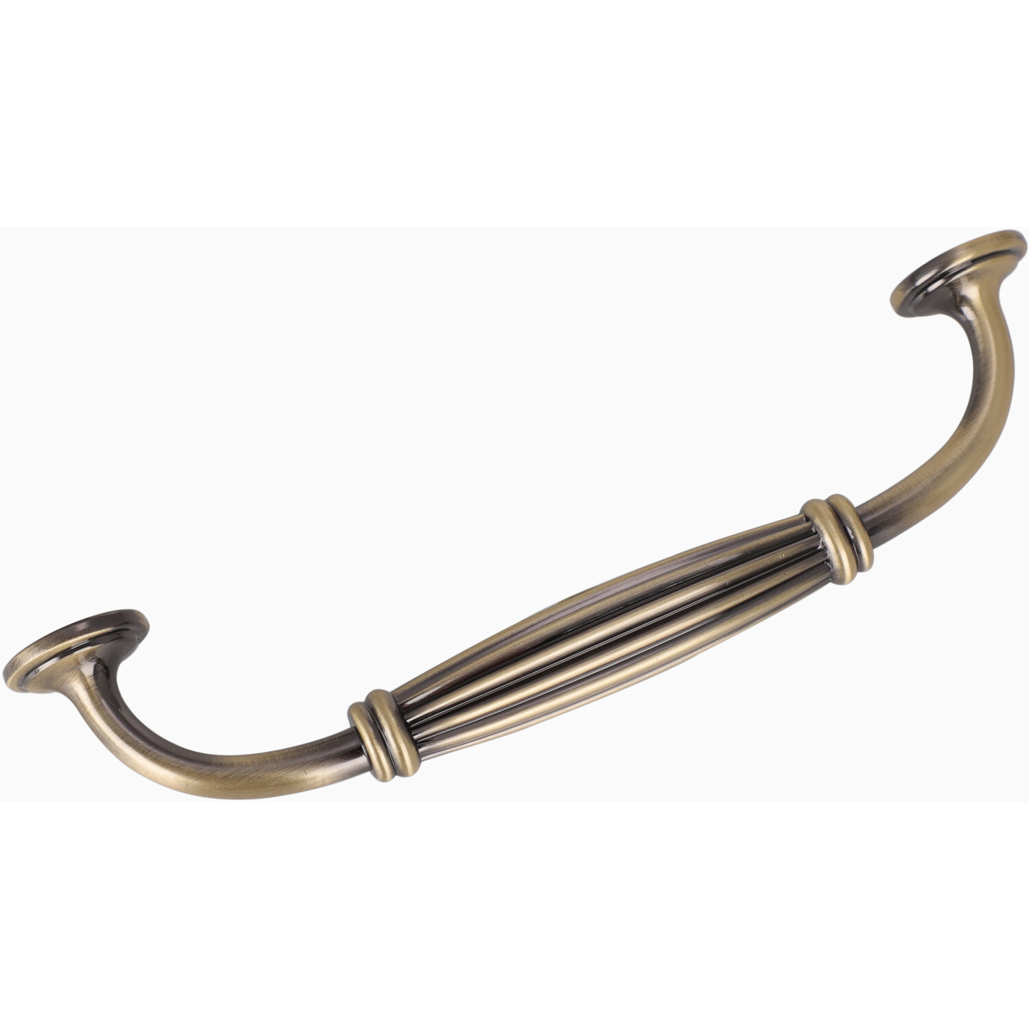 Pack of 2 Hadley Bow Cabinet Handles Antique Brass Image 2