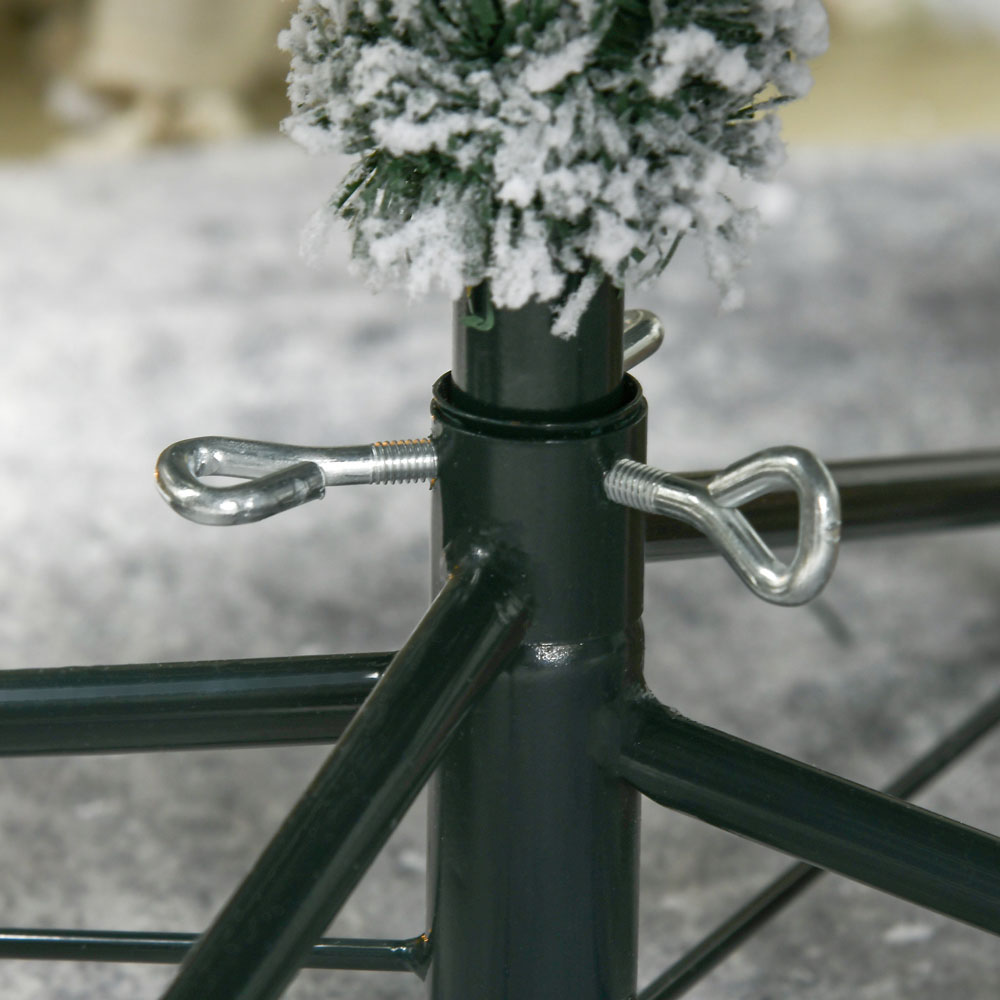 Everglow Colourful LED Pre-Lit Frosted Green Artificial Christmas Tree 4.5ft Image 3