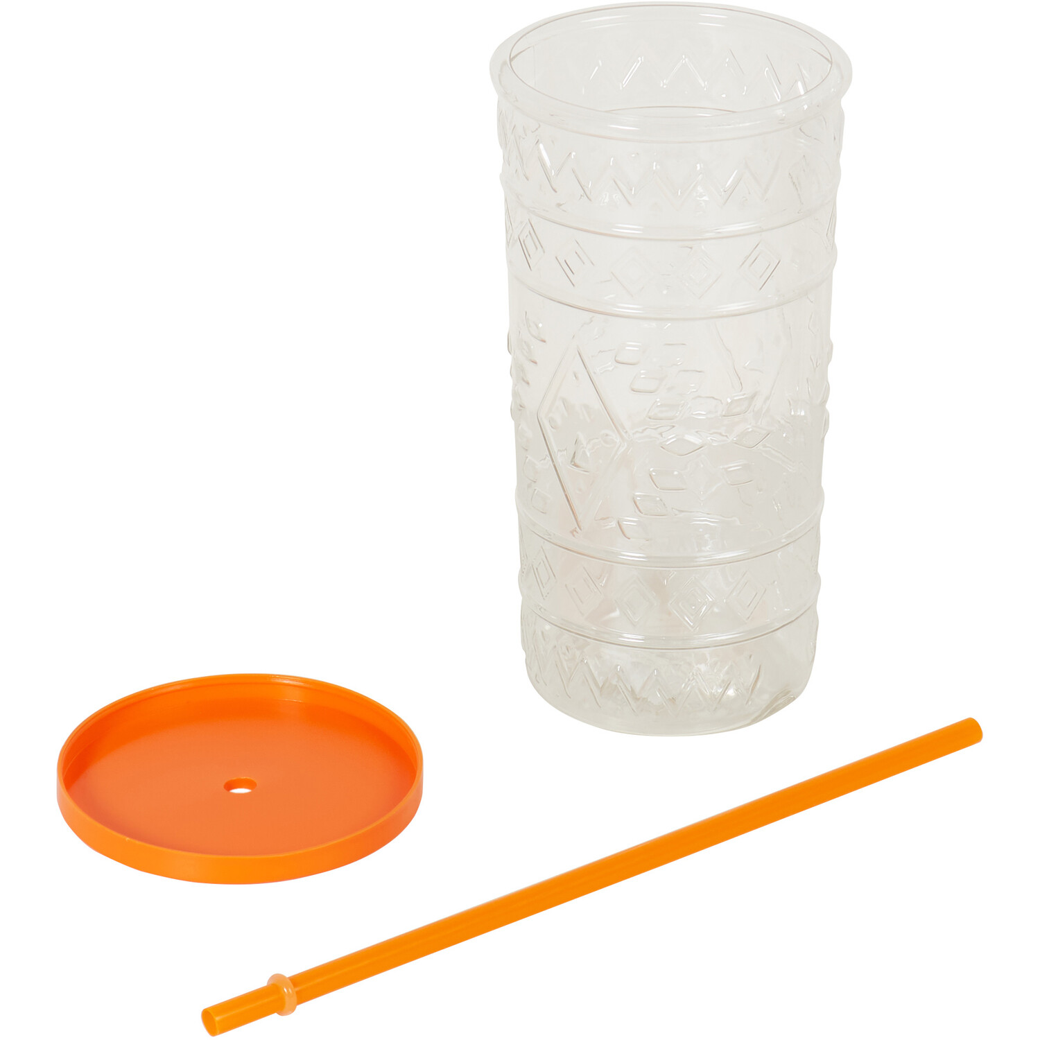 Tiki Tumbler with Straw - Clear Image 5