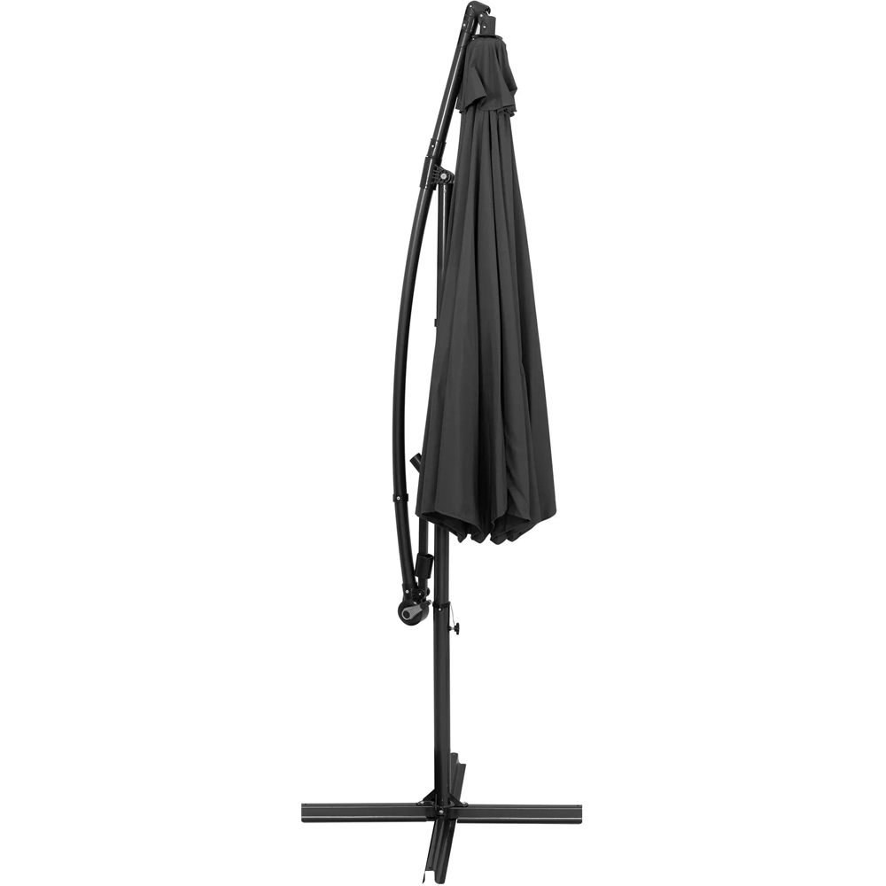 MonsterShop LED Grey Cantilever Parasol 3m Image 3