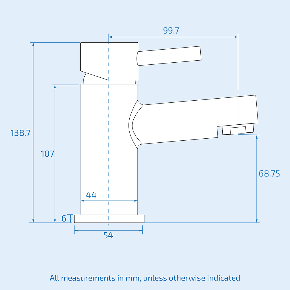 Nes Home Blossom Freestanding Bath Shower Mixer and Basin Mixer Tap with Waste Image 4
