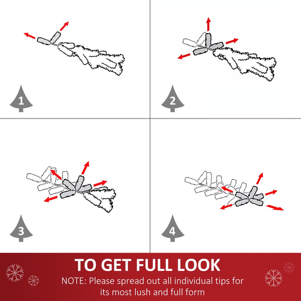 Everglow Fibre Optic Star LED Green Artificial Christmas Tree 4ft Image 6