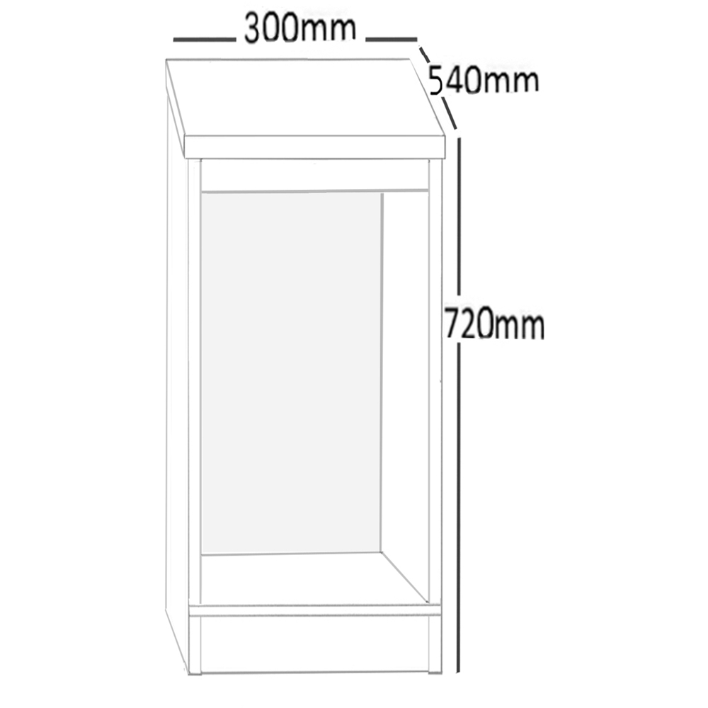 R White Cabinets Desktop Tower Storage White Image 5