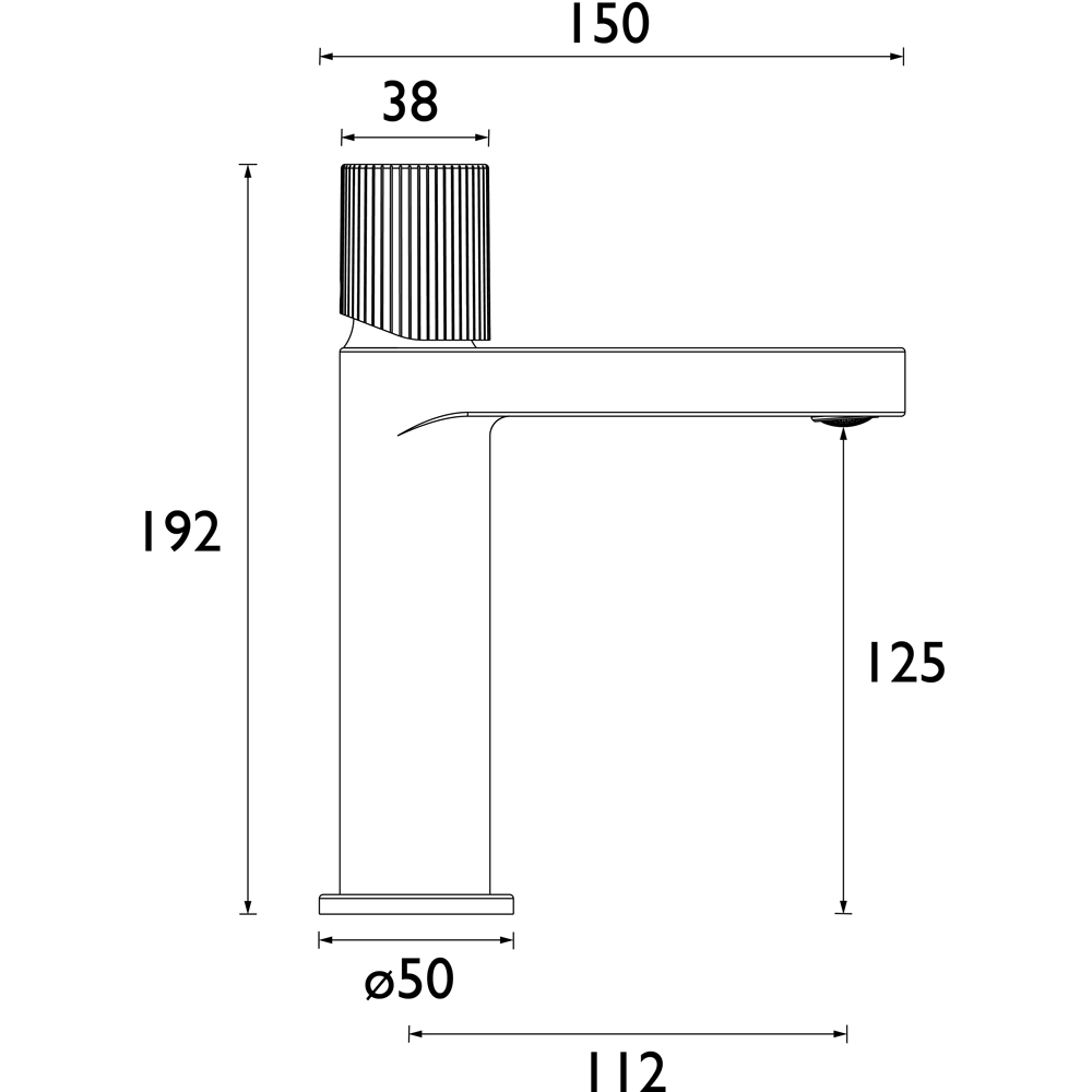 Bristan Liso Matt Black Basin Mixer with Clicker Waste Image 9