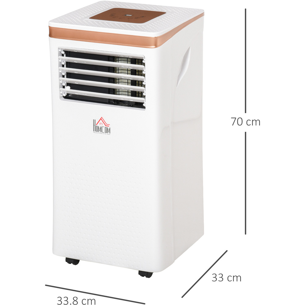 HOMCOM White and Rose Gold 7000BTU Air Conditioner Image 4