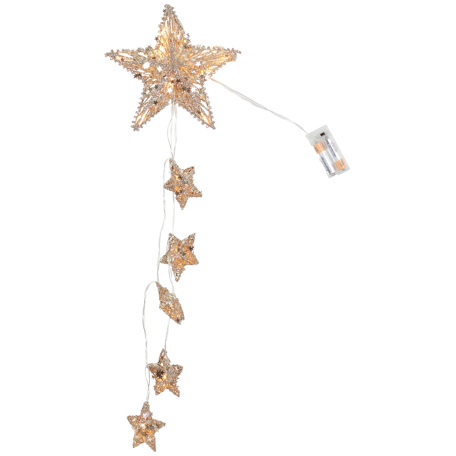 Hanging LED Falling Stars Light - Silver Image 2