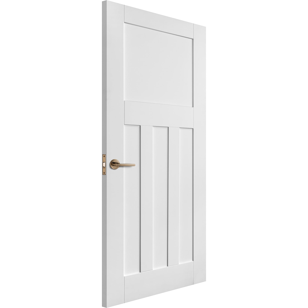 White Primed 1930s DX 4 Panel Internal Door 1981 x 686 x 35mm Image 3
