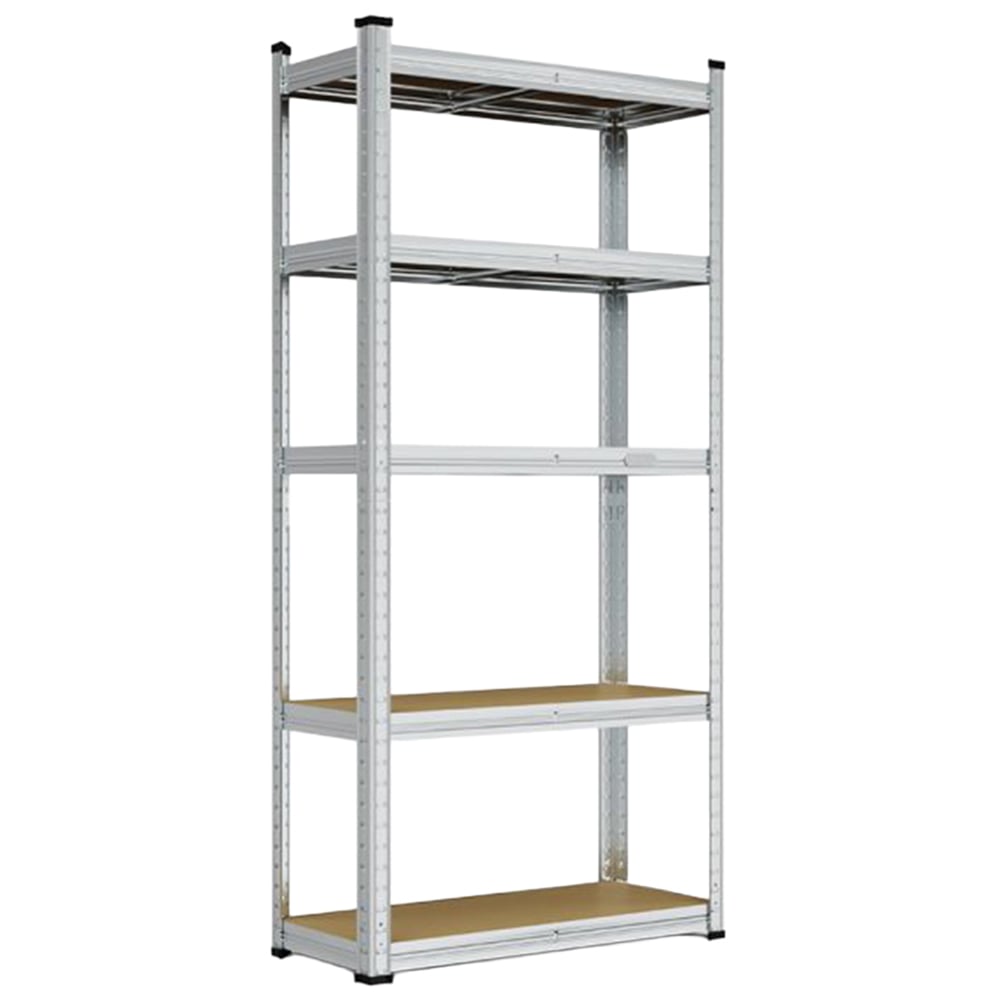 VonHaus 5 Shelf Galvanised Storage Rack Image 1