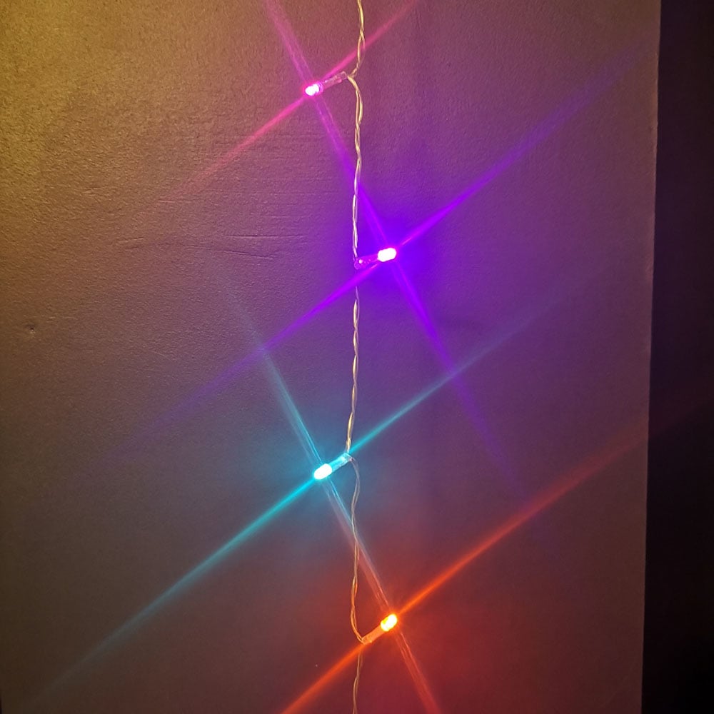 Premier TimeLights 50 Rainbow LED Multi-Function Christmas String Light 5m Image 4