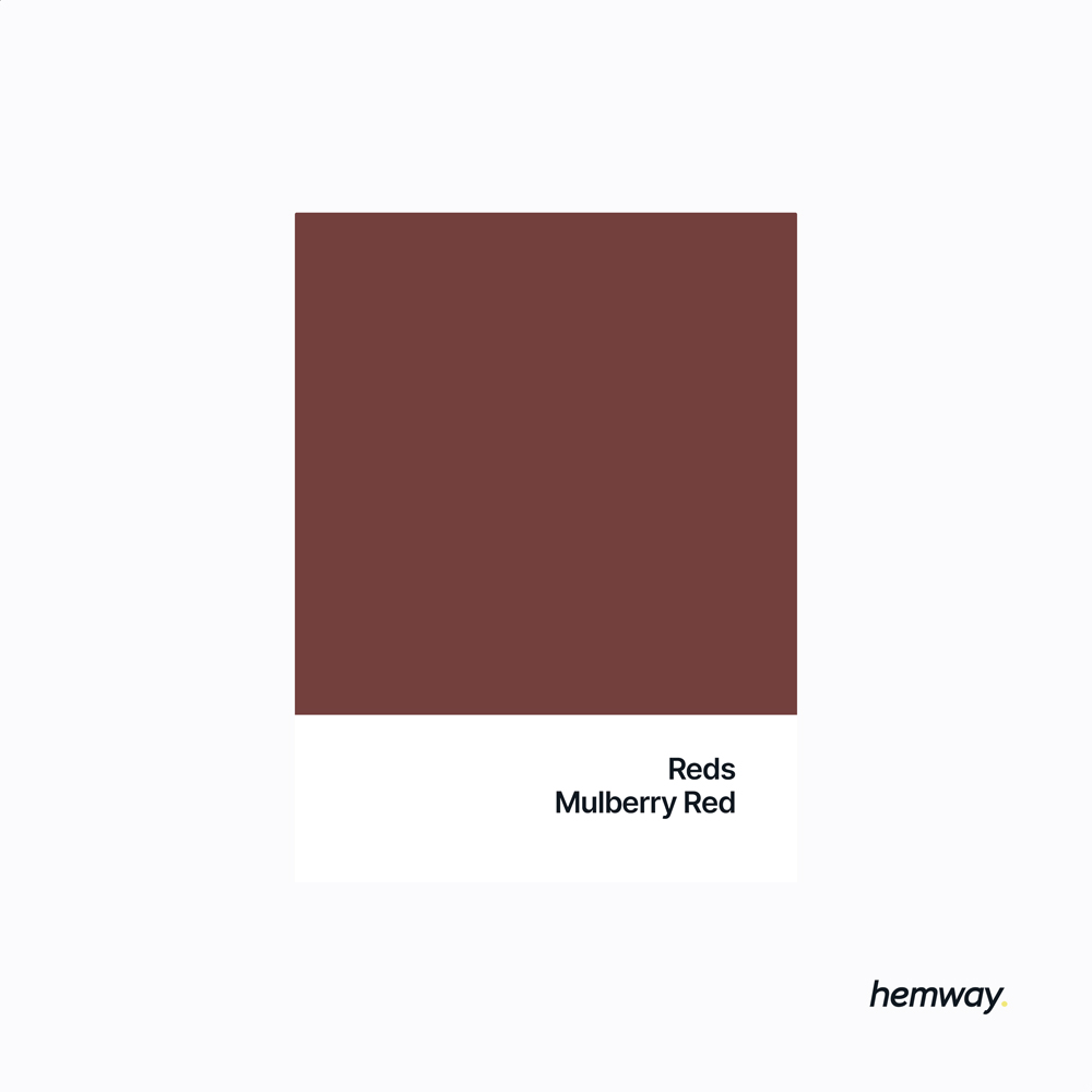 Hemway Mulberry Red Interior Matt Acrylic Emulsion Paint 2.5L Image 5