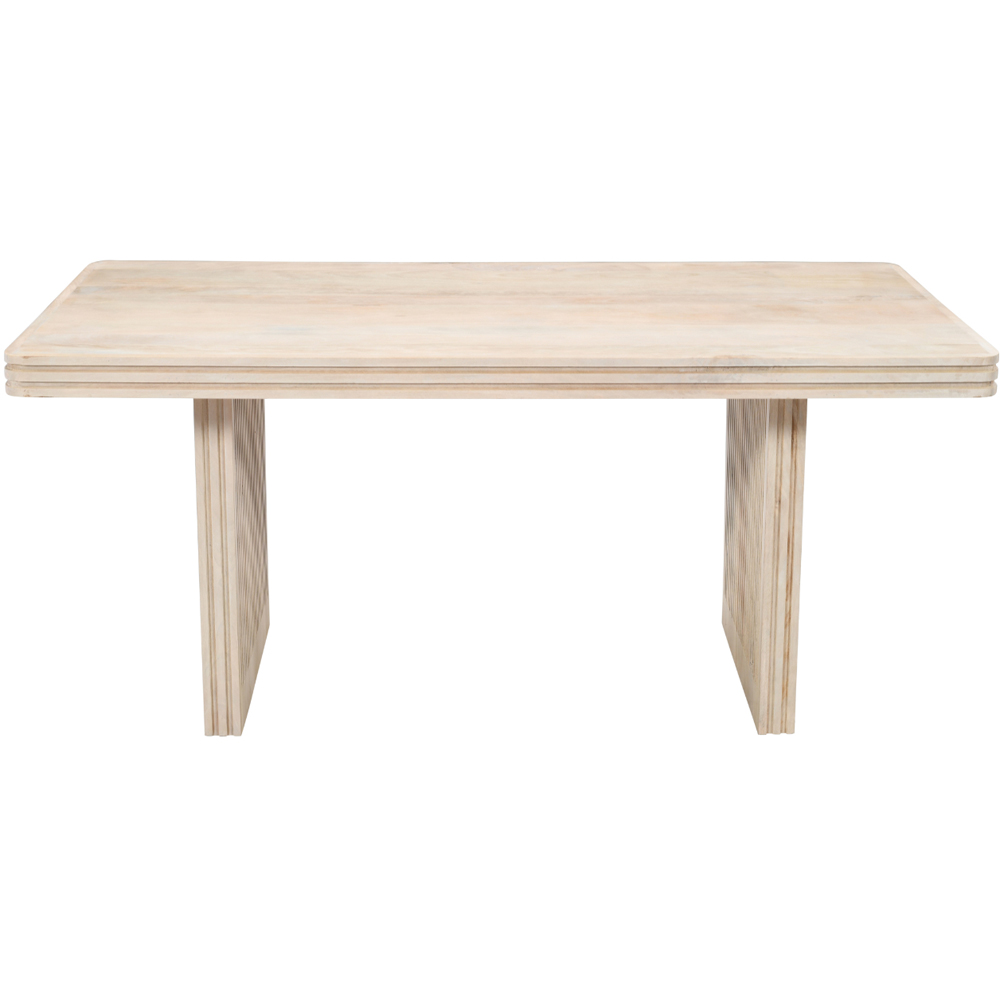 Brooklyn Hudson 6 Seater Carved Mango Wood Dining Table Image 3
