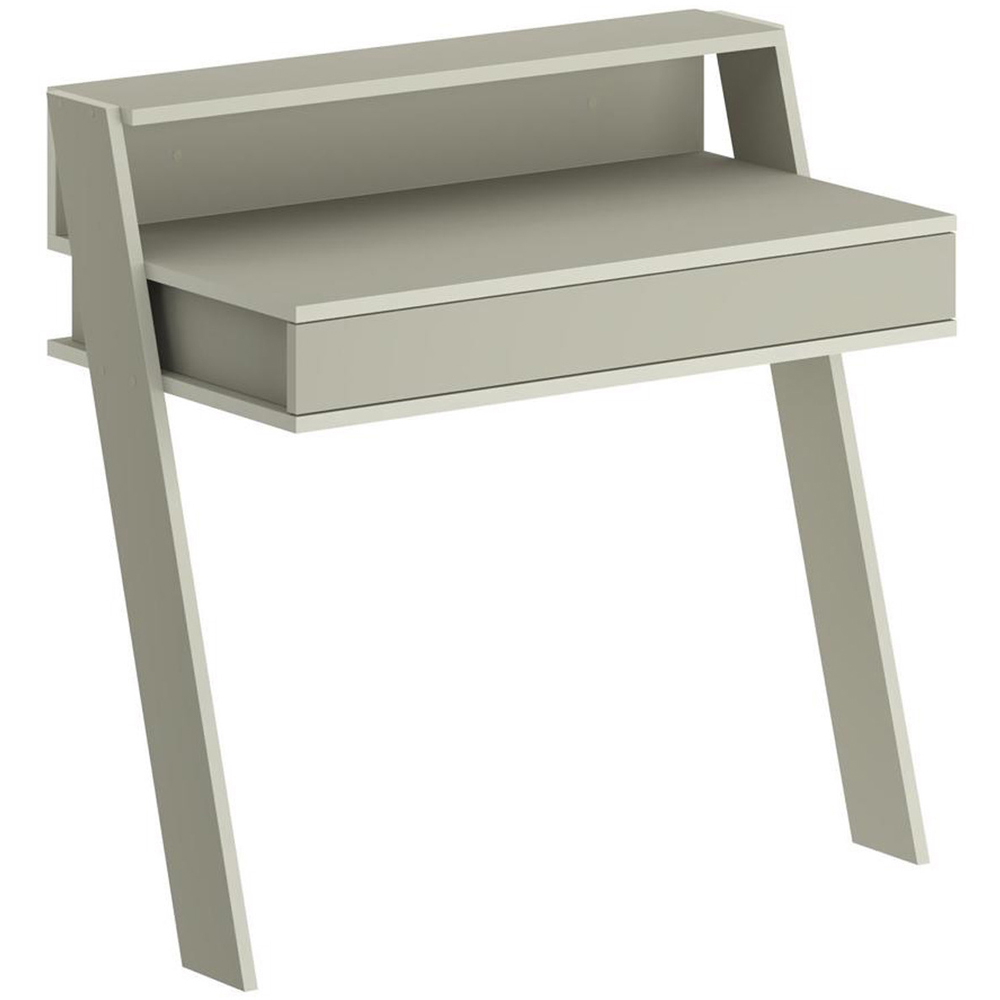 FWStyle Cowork Single Drawer Single Shelf Ash Green Wall Mounted Desk Image 2