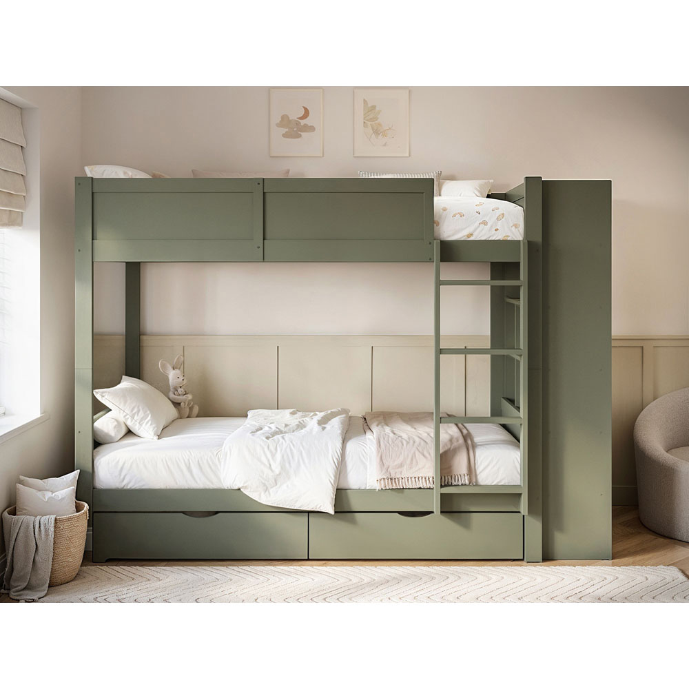 Flair Ruby Green Bunk Bed with Storage Image 3