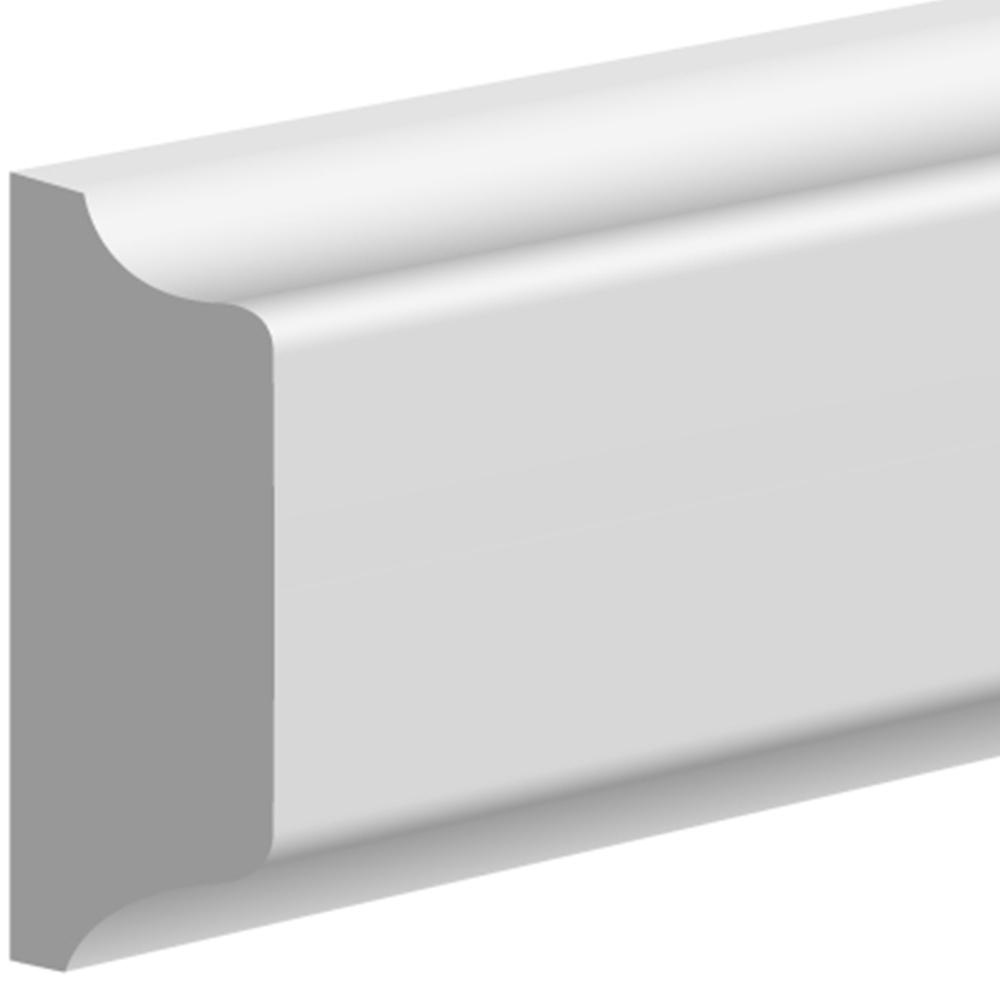 National Skirting White Jive Primed Dado Rail 25mm 50 x 2300mm Image 3