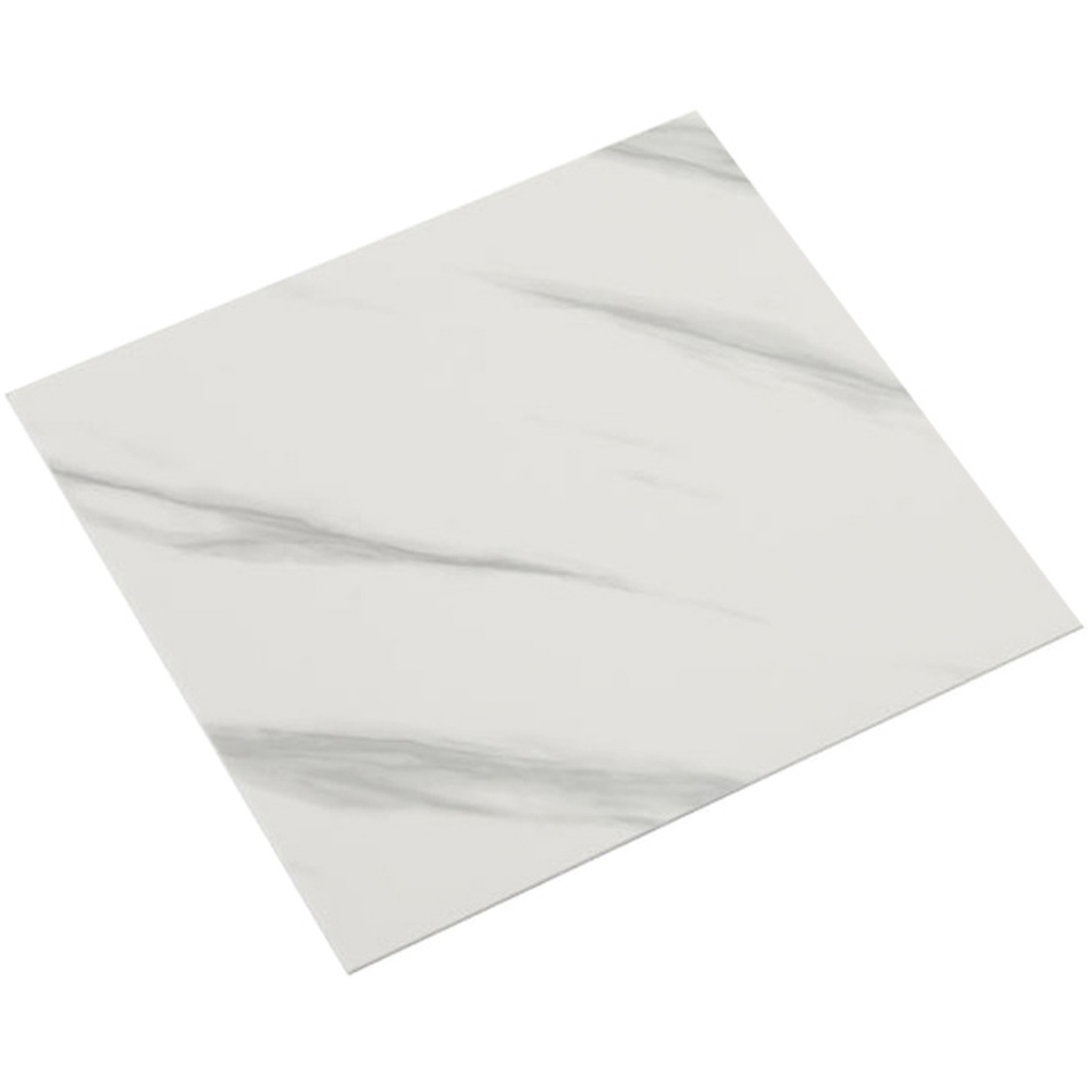 Living and Home Marble Patterned Light Grey PVC Self Adhesive Wall Sticker 10 Pack Image 3