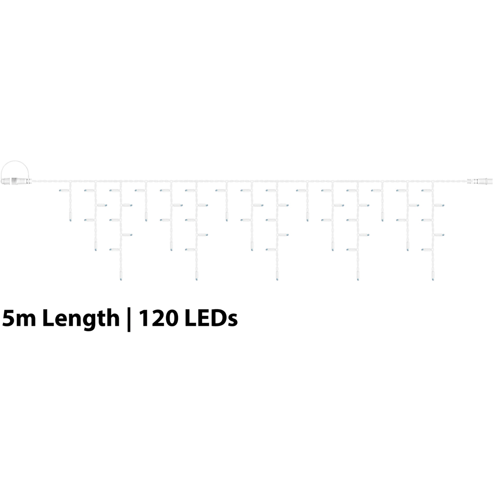 Eagle Connect 120 Cool White LED Icicle Light 5m Image 6