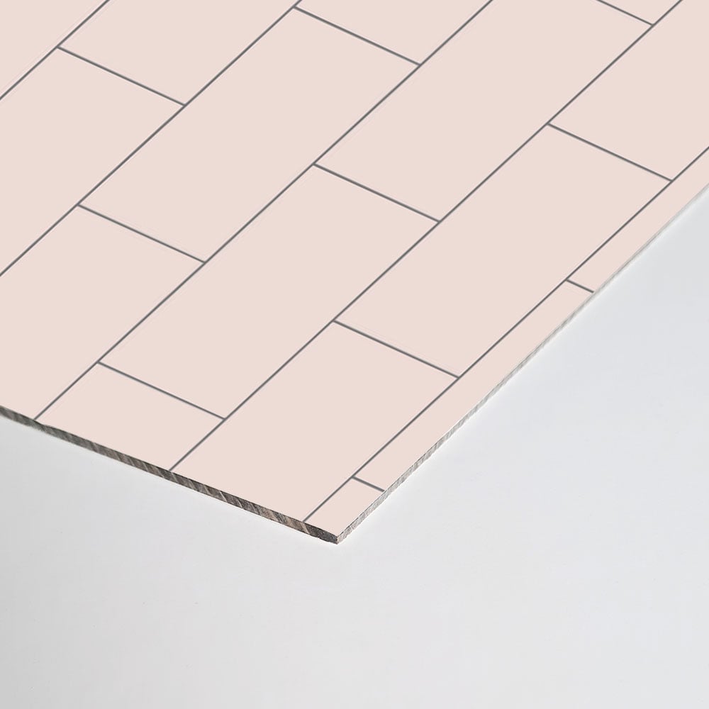 Wetwall Blush Composite Tile Bathroom Wall Panel 1220 x 2440mm Image 3