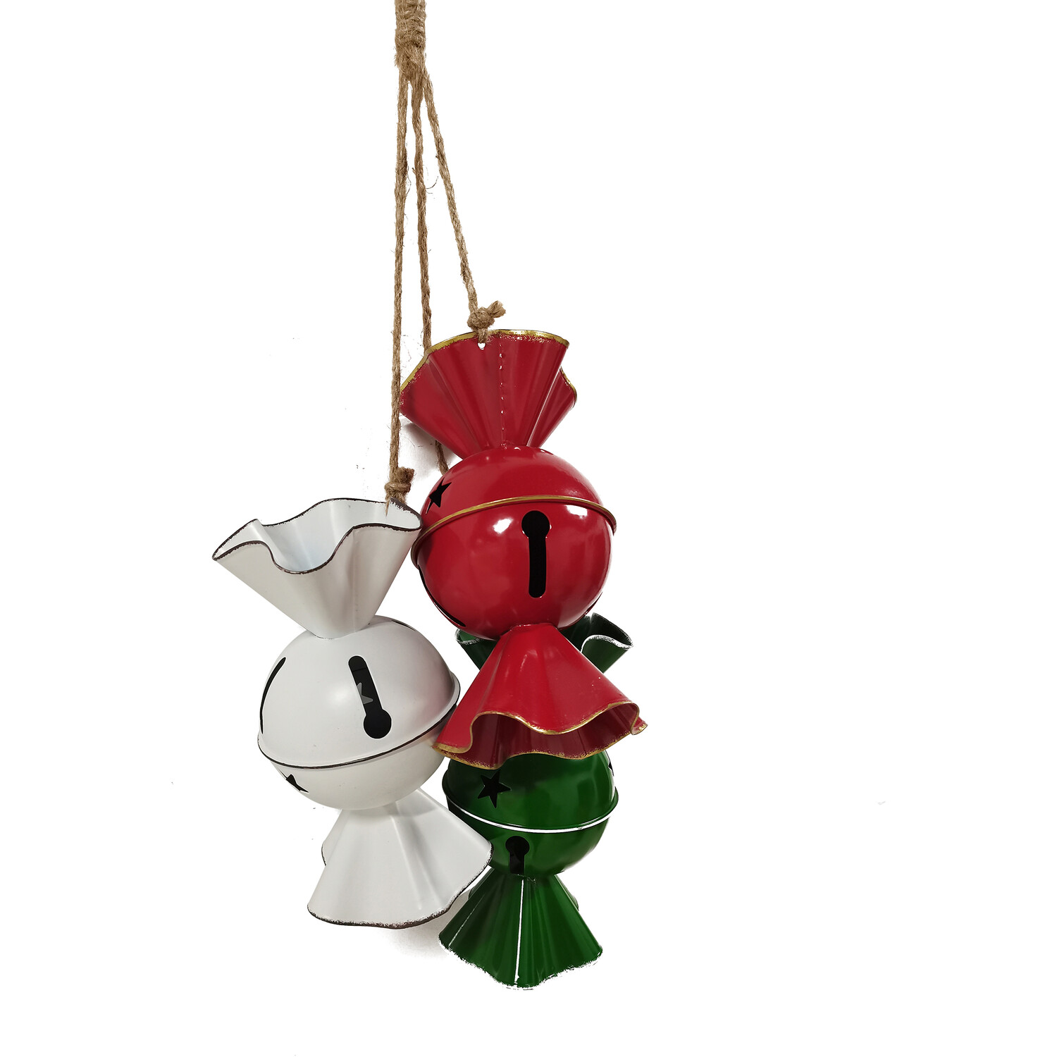 3 Hanging Sweet Bells Multicolour Image 1
