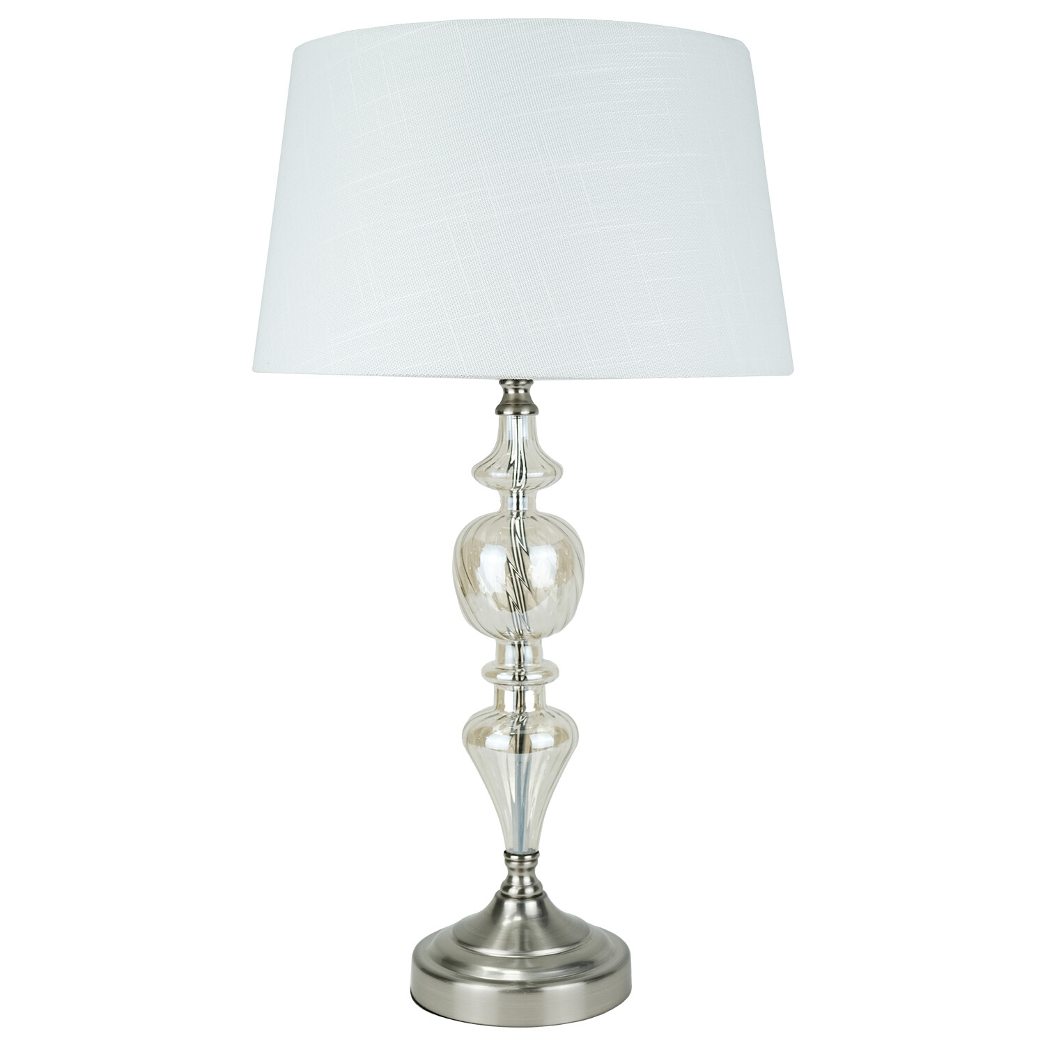 Marleigh Table Lamp - White and Silver Image 1