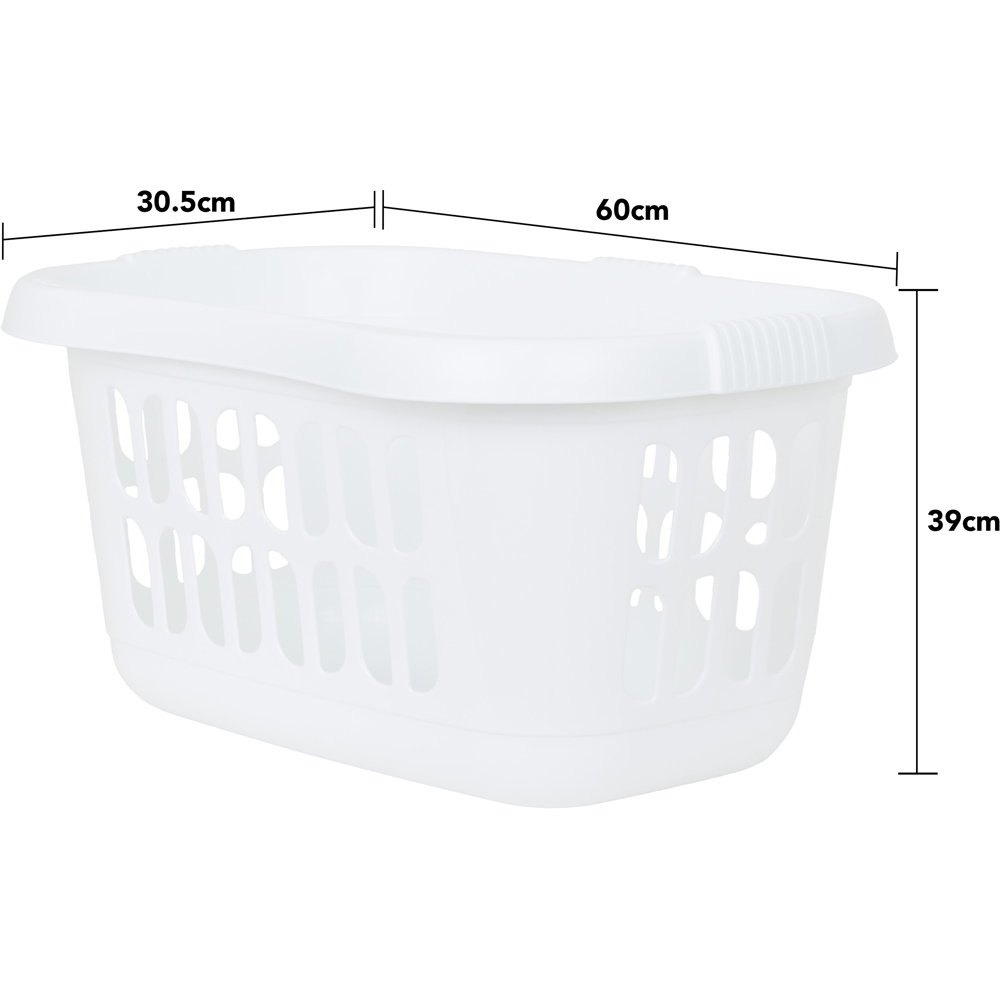 Wham Casa White Hipster Laundry Basket 2 Pack Image 4