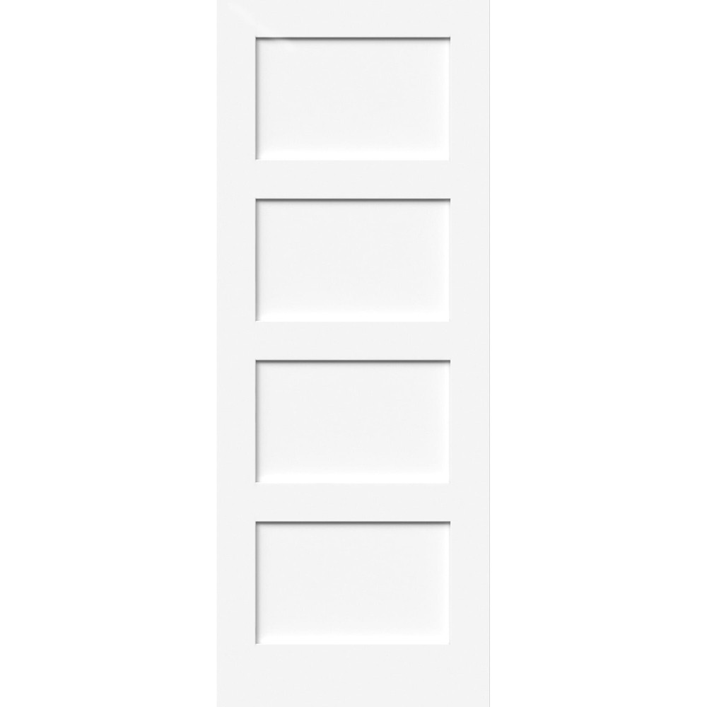 Green & Taylor White Primed 4 Panel Internal Door 1981 x 762mm Image
