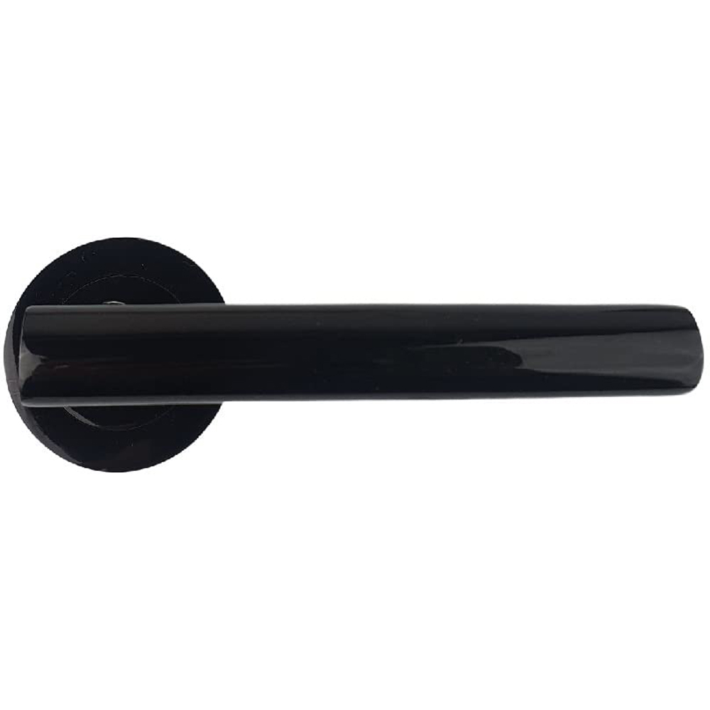 Golden Grace Metallic Black T-Bar Door Handle Set Image 3