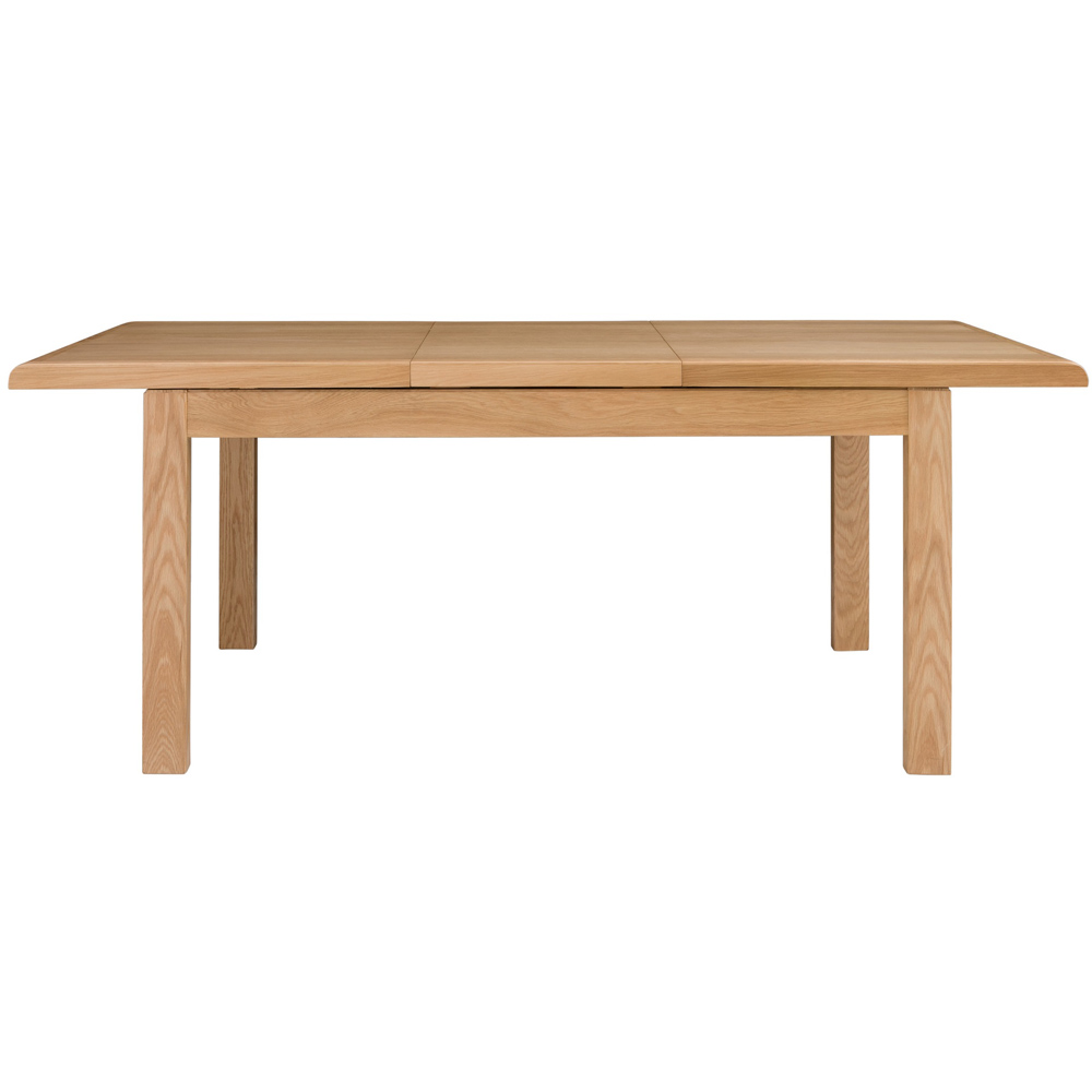 Julian Bowen 4 Seater Curve Oak Extending Dining Table Image 4